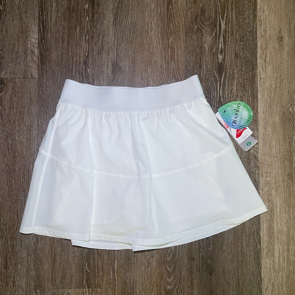 Women’s White Tennis Skirt With Shorts Under